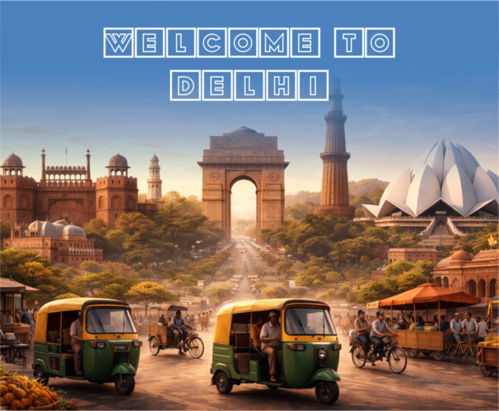 Delhi is the capital city of India and one of the oldest cities in the world. It is a place where history and modern life exist side by side. The city has been an important center of power, culture, and trade for centuries. Delhi is known for its rich historical heritage. Famous monuments such as the Red Fort, Qutub Minar, Humayun’s Tomb, and India Gate reflect its glorious past. These landmarks attract millions of visitors from India and around the world. Old Delhi, with its narrow lanes and traditional markets, shows the city’s traditional charm, while New Delhi represents modern planning and development. The city is also a major political and economic hub. Important government buildings like the Parliament House and Rashtrapati Bhavan are located here. Delhi has good transport facilities, including metro trains, buses, and highways, which connect it to other parts of the country.